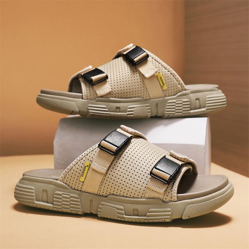 Stylish Brand Male Slippers Soft Open-toe Sandals Summer Beach Casual Shoes Slides Original Men Flip-flop Summer Men's Sandals
