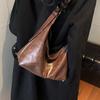 Европейская и американская простая однотонная повседневная ретро-сумка женская весна 2024 года новая корейская версия модная сумка через плечо под мышкой