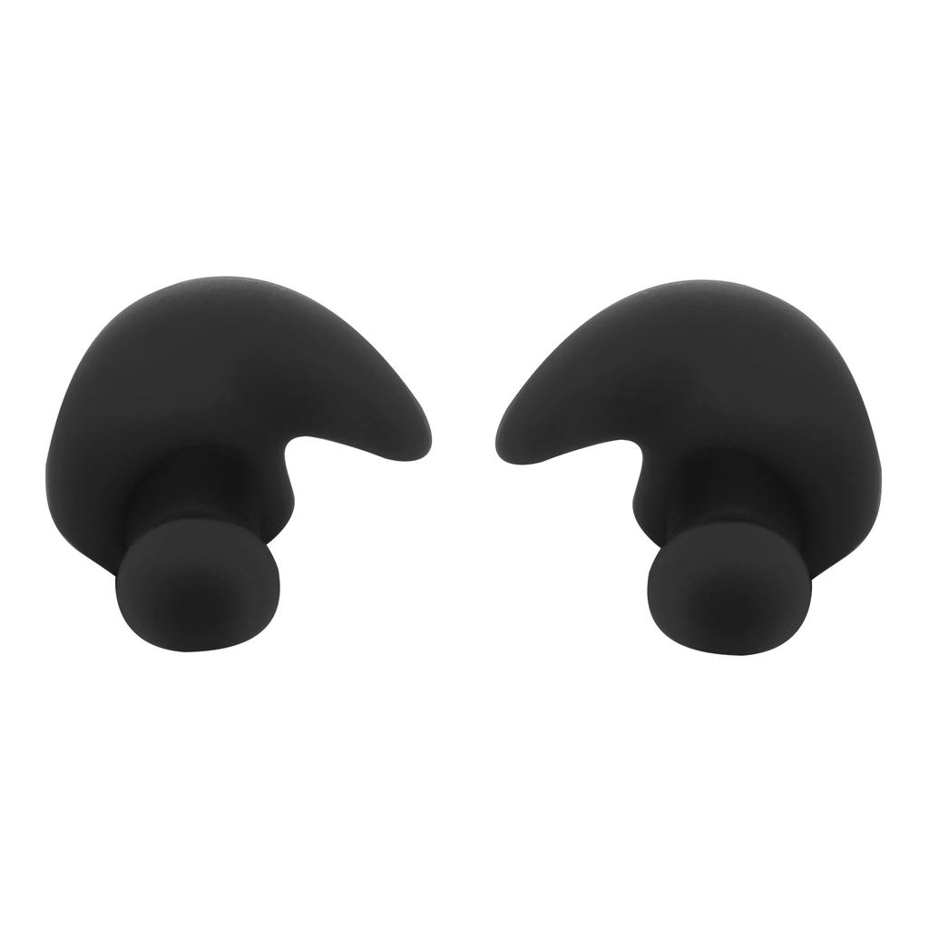 1 Pair Swimming Ear Plugs Soft Silica Gel Waterproof DustProof Water Sports Swim Earplugs(Black In Bulk )