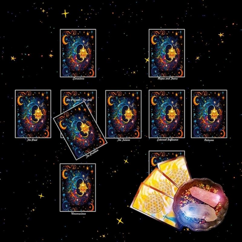 Reading Card Astrologys Tablecloth Tarots Divinations Tablecloth Altars Cloth Divinations Board Game Accessories