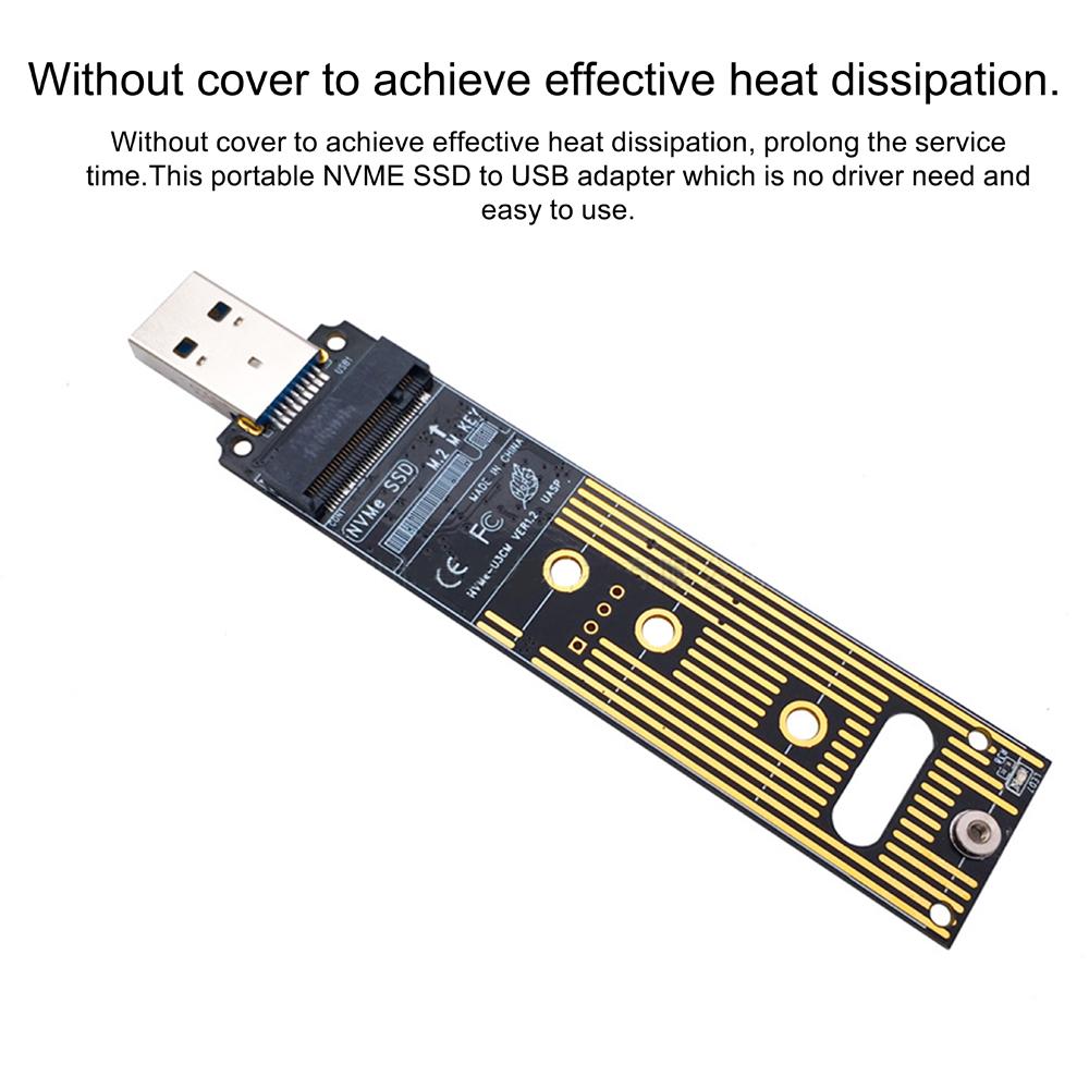 Портативные адаптеры M.2 SSD NVME — USB 3.1 типа A. Драйвер не требуется. Подключи и работай.