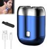 Мини-электробритва USB перезаряжаемая водонепроницаемая влажная сухая дорожная бритва с двумя головками портативная мужская борода