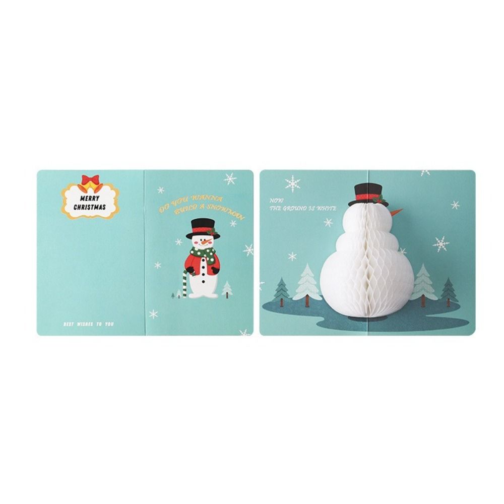 Gifts Santa Claus Blessing Cards Greeting Cards With Envelope Christmas Postcard Thank You Cards