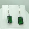 Зеленый топаз драгоценный камень стерлингового серебра 925 пробы крючок женские серьги ювелирные изделия WHE-E53