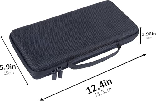 Co2CREA Чехол для хранения, совместимый с минималистичной беспроводной клавиатурой с подсветкой Logitech MX KEYS mini KX700GR/KX700GRd, черный (Только случай)