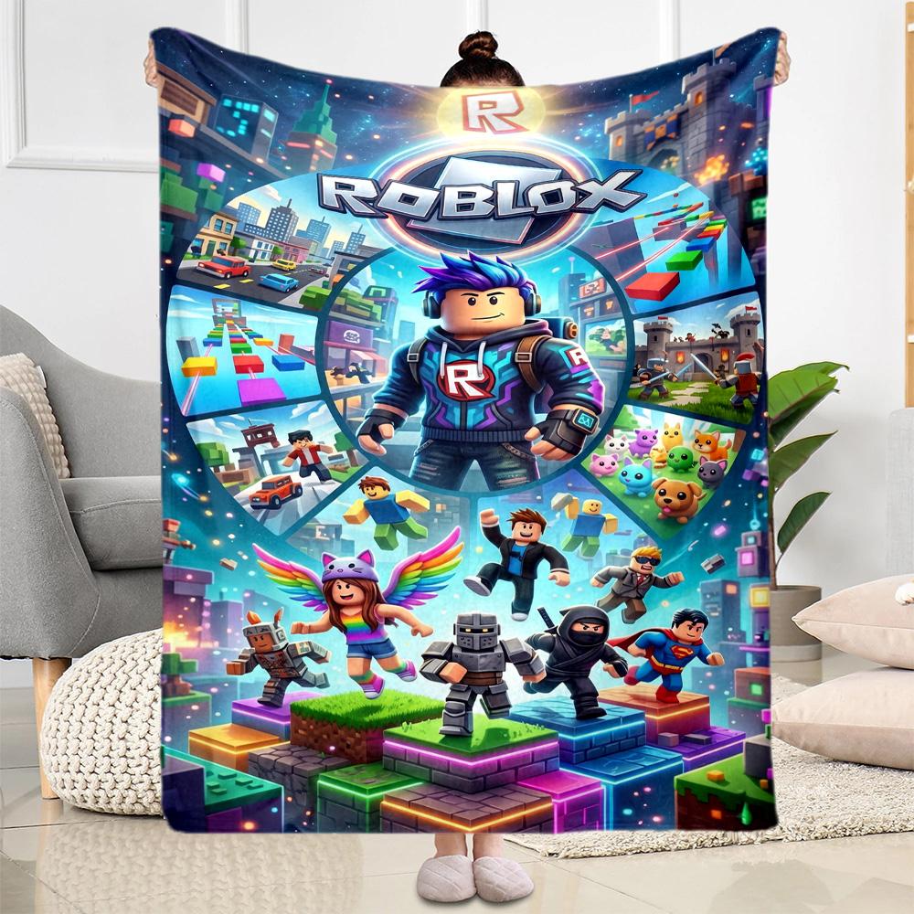 Roblox 112 Blanket Comfortable Suitable for Seaside Chair Office for All Occasions Modern Suitable for Gifting Relatives and Friends