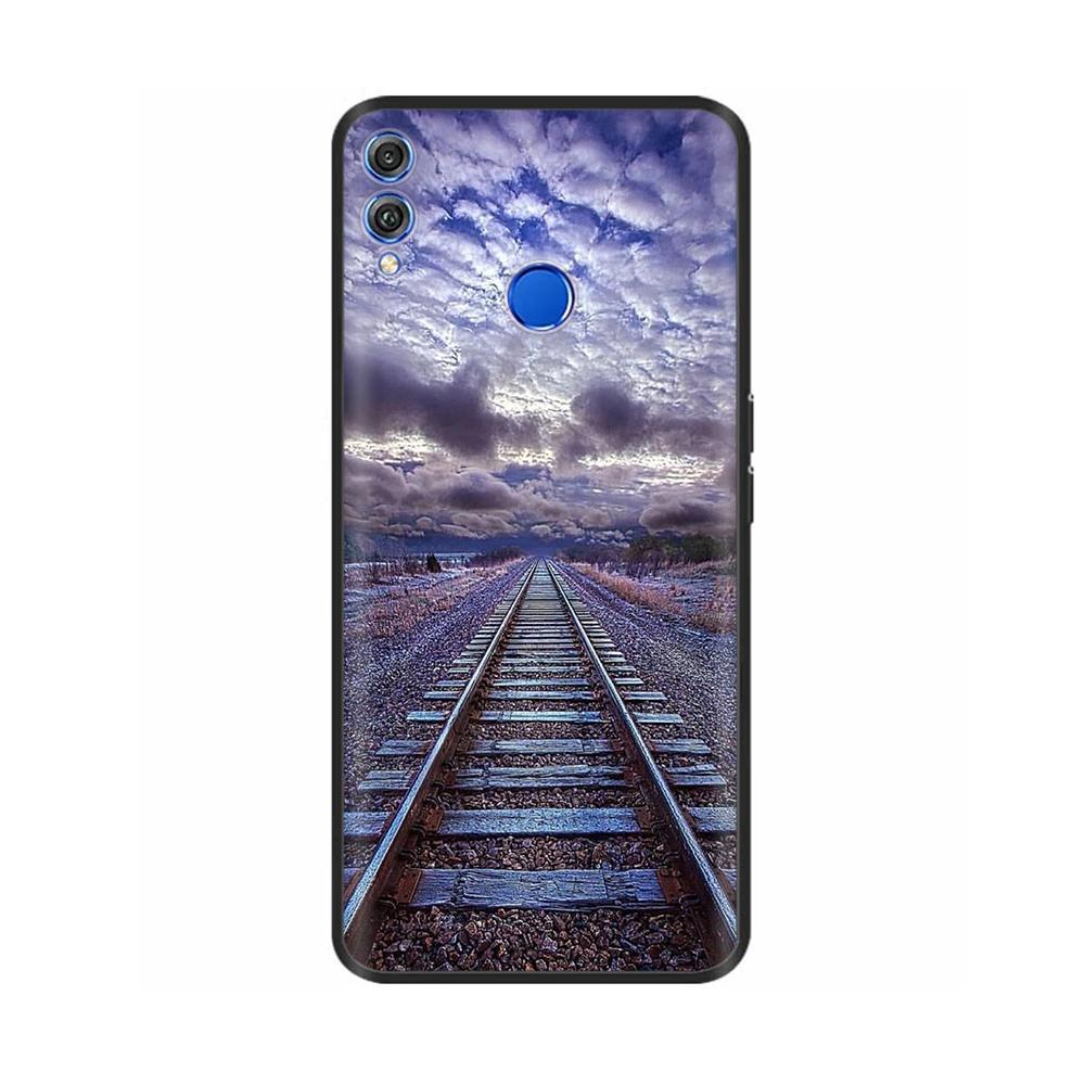 Чехол для телефона Honor 8X Чехол Мягкий ТПУ Силиконовая Задняя Крышка Для Huawei Honor 8X Чехлы Ударопрочный Honor8X Милый Расписной Чехол Fundas