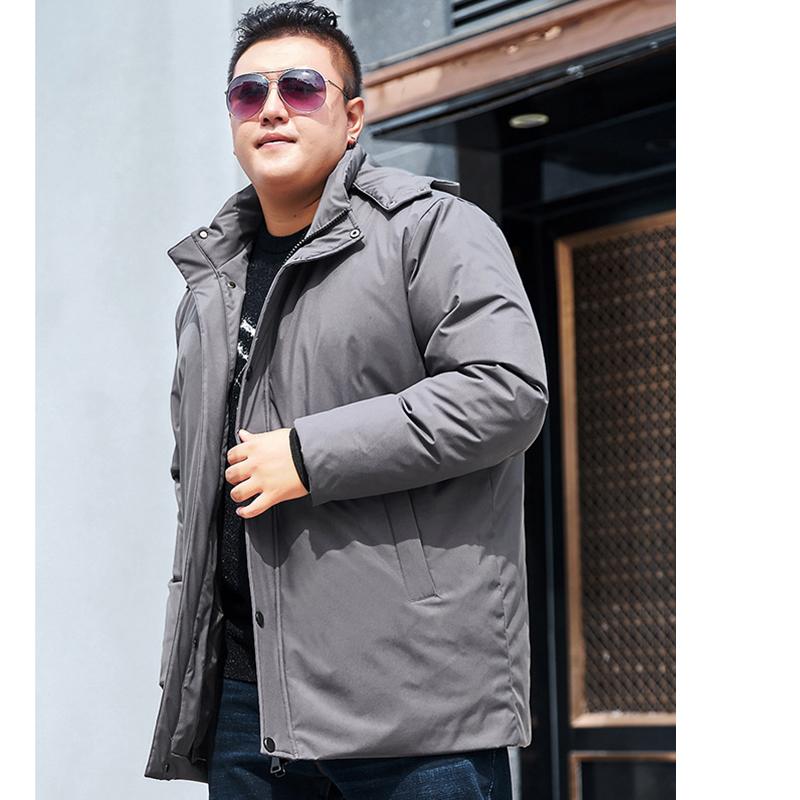Осенние и зимние пуховики, модная мужская одежда, плотные свободные куртки средней и большой длины из хлопка, теплые и повседневные куртки из хлопка, верхняя одежда