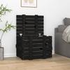 VidaXL Storage Box Black 58x40.5x42 Cm Solid Pine Wood 824997