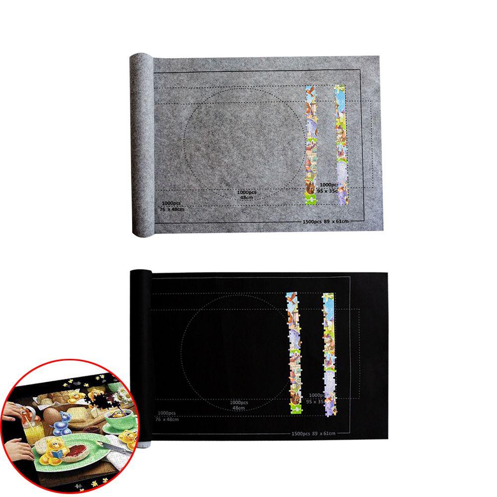Household Game For kids Roll Up Puzzle Mat Jigsaw Storage Mat Puzzle Blanket Felt Storage Pad