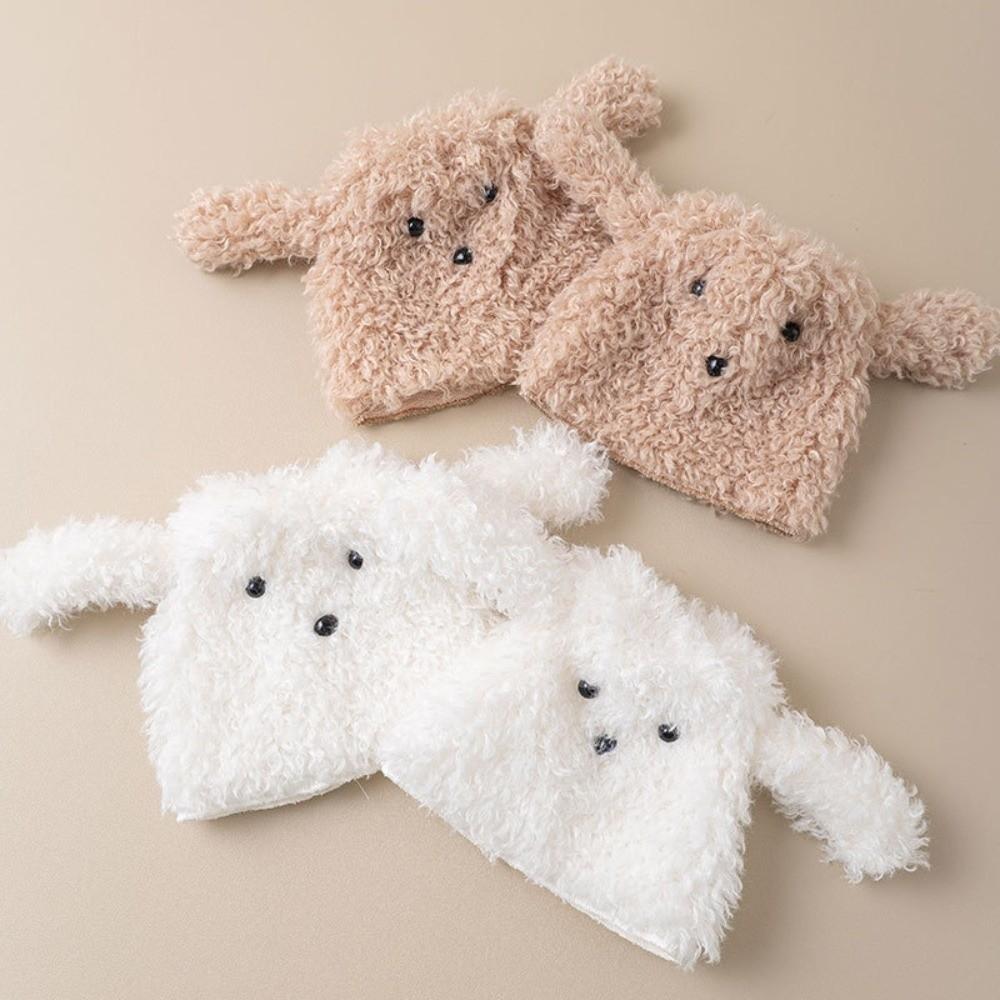 JK Puppy Leg Warmers Y2K Plush Boots Cover Cute Dog Ears Foot Cover Fall Winter