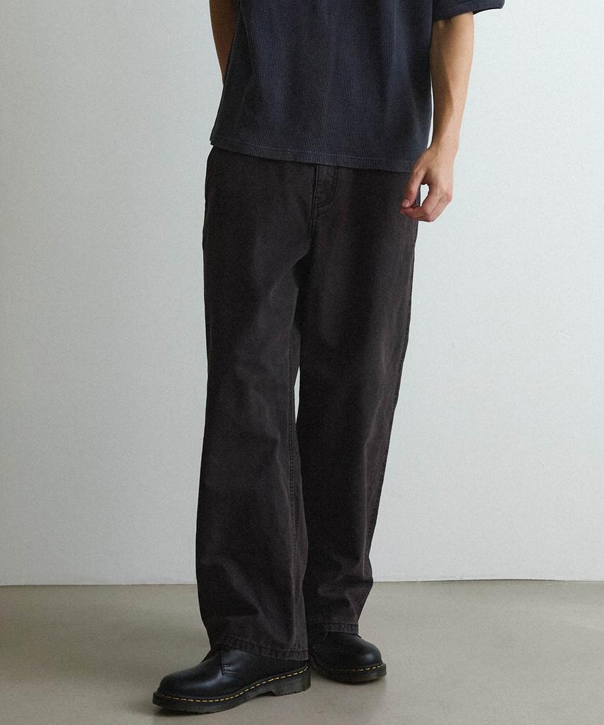 COVERNAT Loose Straight Dyed Work Jeans Dark Purple