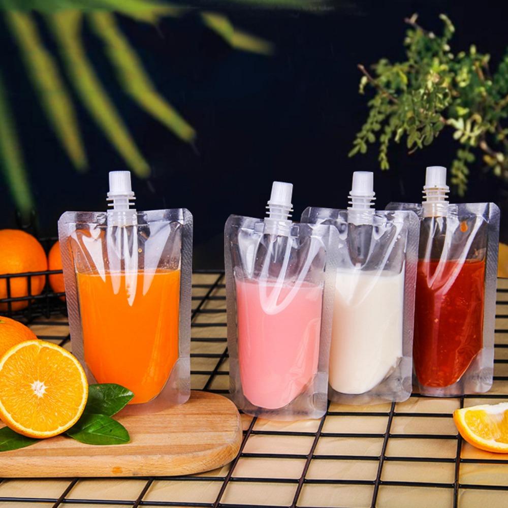 Многоразовые герметичные пакеты для соевого молока для вечеринок в путешествии, контейнеры для жидкости, пакеты для сока