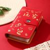 Funny 50Sheets Cash Deposit Book PU Large Capacity Money Saving Challeng Reusable Save Money Paper Money Deposit Bag New Year