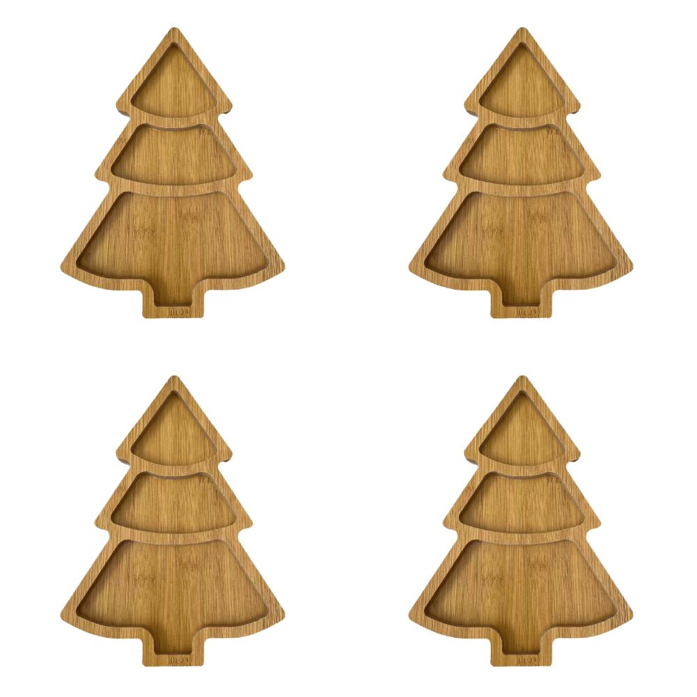 1-5 шт. Деревянная рождественская елка, фруктовая чаша, рождественский поднос, тарелка для закусок в виде елки, японская тарелка для сашими, коробка для десертов и закусок