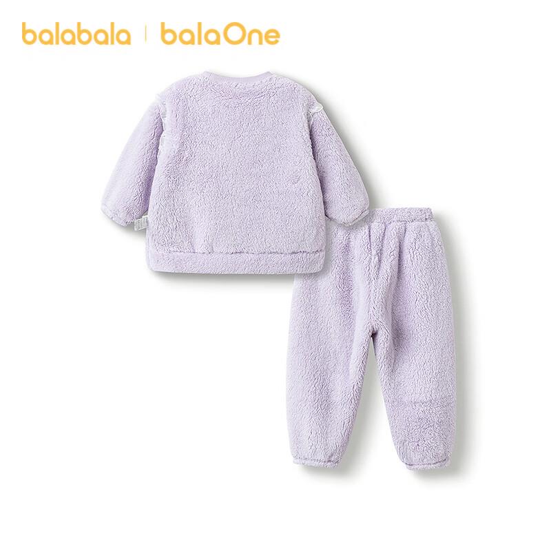 BalaBalaOne Детский теплый пижамный комплект из кораллового флиса для девочки