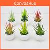 Succulent Aloe Vera Faux Greenery Potted Plant For Desktop Office Decor And Indoor Use