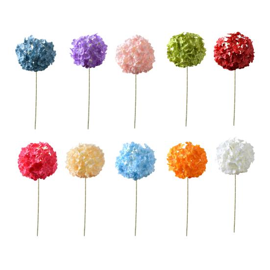 Real Touch Faux Hydrangea Flower 27" Large Fake Silk Hydrangea with Long Stem for Vase Wedding Party Centerpiece Home Table Decor