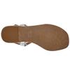 UGG Кожаные сандалии на одной лямке женские серебристые 1118516-SLVM