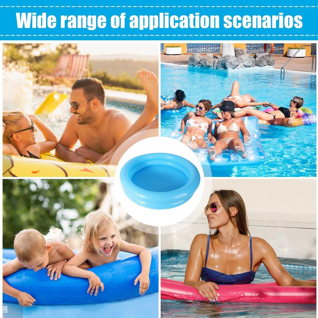 Portable Collapsibles Swimming Pool Footbath Bath Inflatable Multifunctional Foot Wash Basin Beach Camping Home Blue Foot Bath