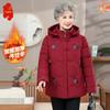 Women's Hooded Padded Winter Jacket for Elderly
