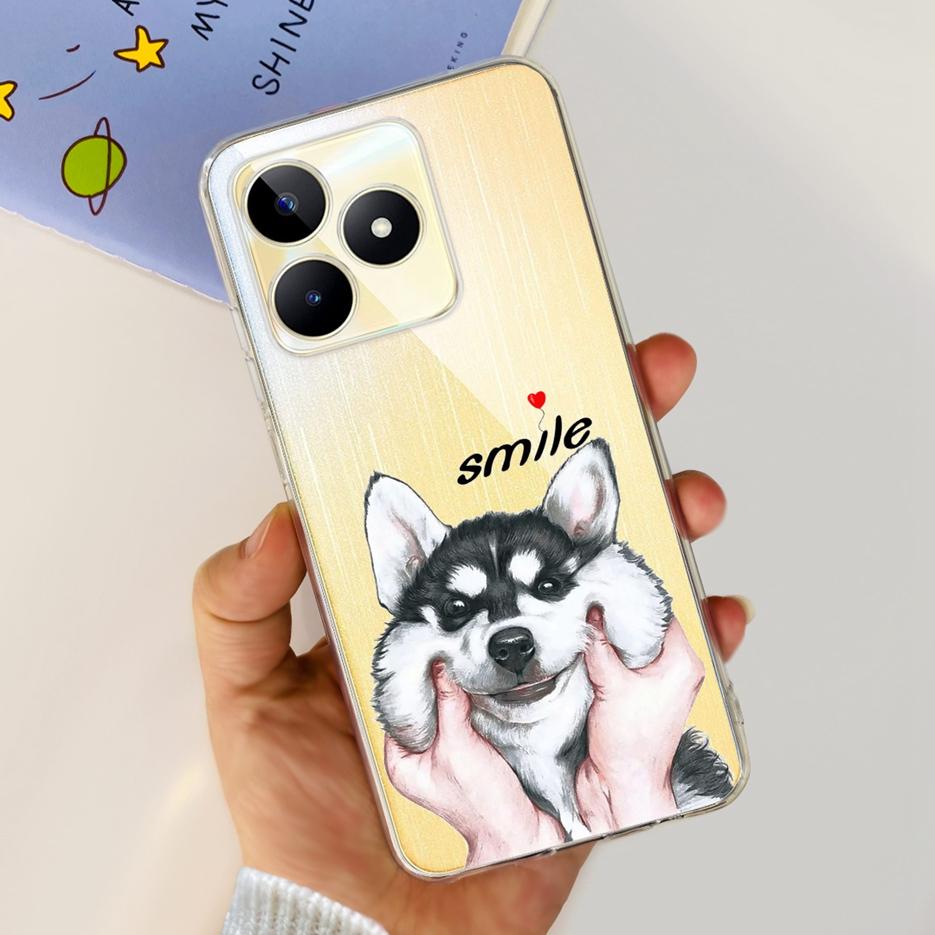 Чехол для Realme Note 50 RMX3834 Милый Кот Расписной Чехол Мягкий Силиконовый Чехол для Телефона Для Realme Note 50 Note50 Задняя Крышка 6.74'' Сумки