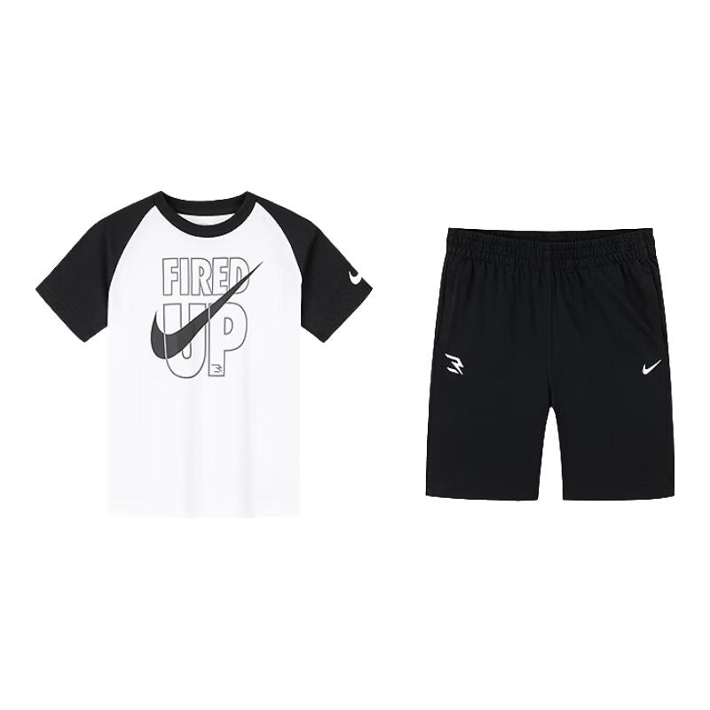 Nike Детский хлопковый комплект: футболка с коротким рукавом и шорты