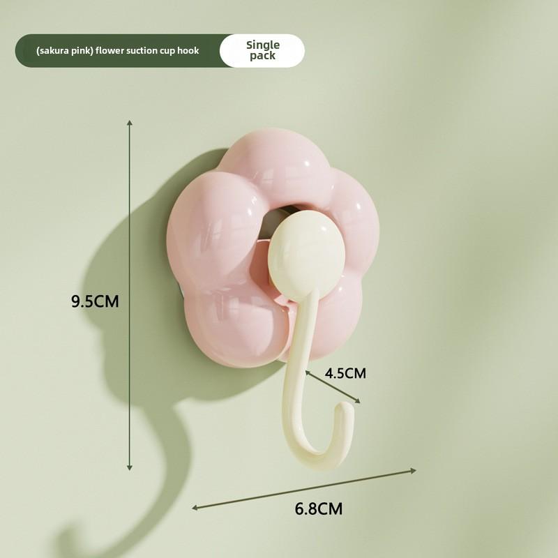Креативный крючок-присоска для цветов без проколов, многофункциональный, для ванной, кухни, многоразовый, бесследный, мощный стеллаж для хранения вещей