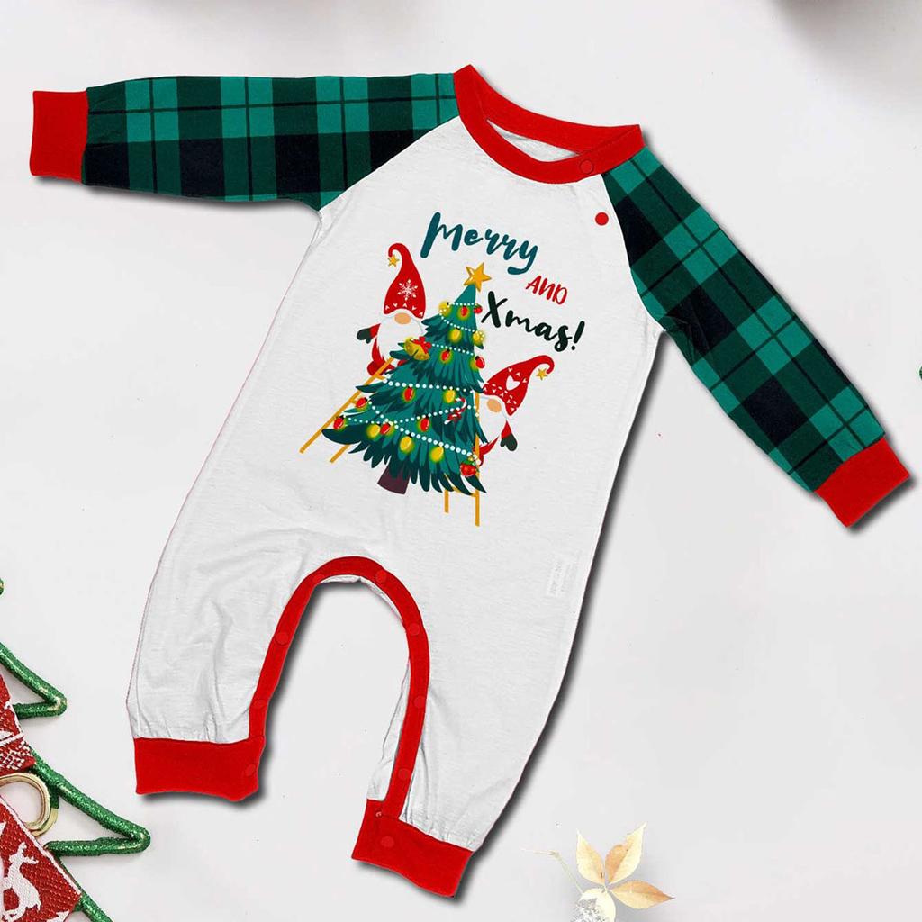 Christmas Parent Child Family Set Home Furnishings Christmas Pajamas Two Piece Set