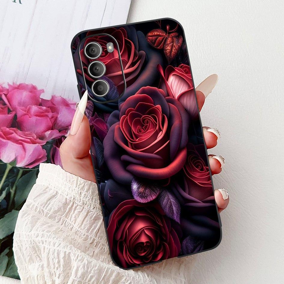 Чехол для Motorola Moto G51 5G XT2171-2 XT2171-1 Новый Стильный Цветочный Мягкий Силиконовый Чехол для Телефона Для Moto G31 G71 5G G 51 Чехол-кошелек