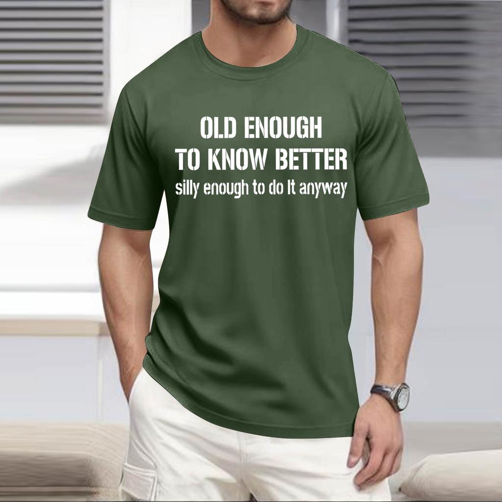 Летняя мужская популярная футболка с круглым вырезом и коротким рукавом с принтом