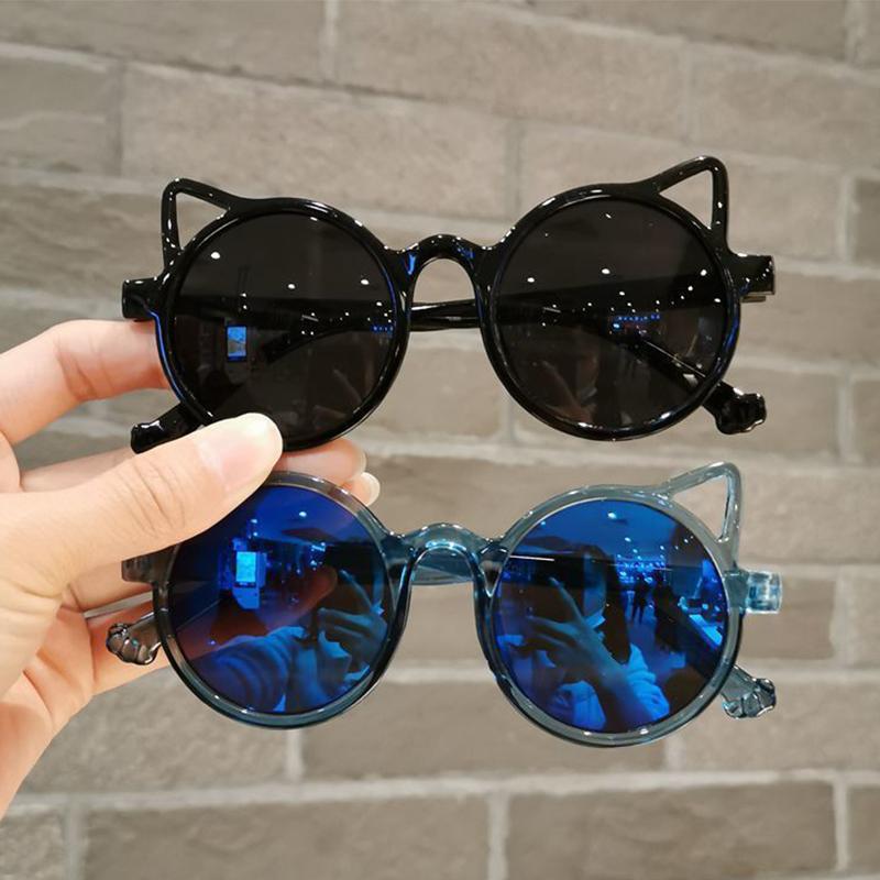 Girls Boys Cute Animal Cartoon Ears Sunglasses Outdoor Sun Protection Children Lovely Vintage Sunglasses Protection Classic Kids