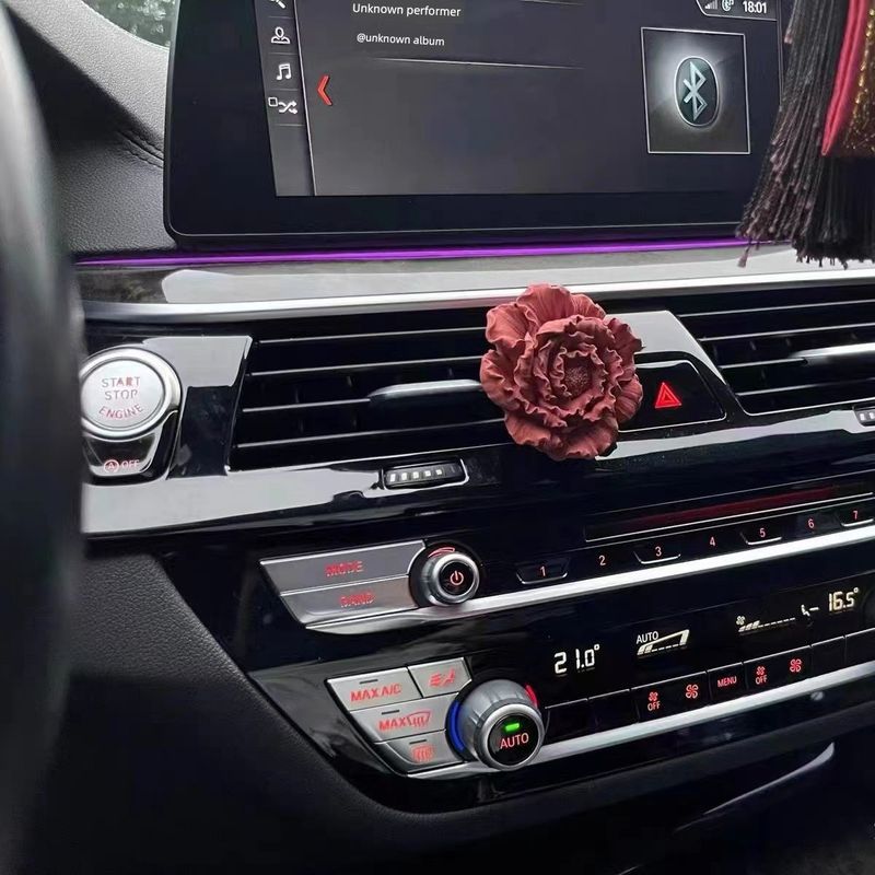 Автомобильный парфюм Ароматерапия Пион Цветок Диффузор Камень Автокондиционер Вентиляционное отверстие автомобиля Украшение