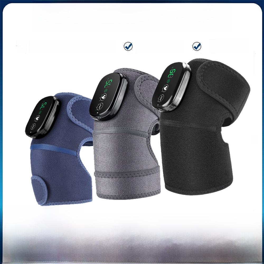 Cross-border electric heating kneepad old cold leg 5000 mA electric hot compress warm vibration knee physiotherapy massage instrument factory