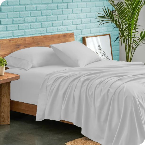 Роскошный комплект простыней из 4 предметов 600TC 100% египетский хлопок с однотонным узором и глубоким карманом 30 см – ультрамягкий, прочный комплект постельного белья с глубоким карманом для всех размеров