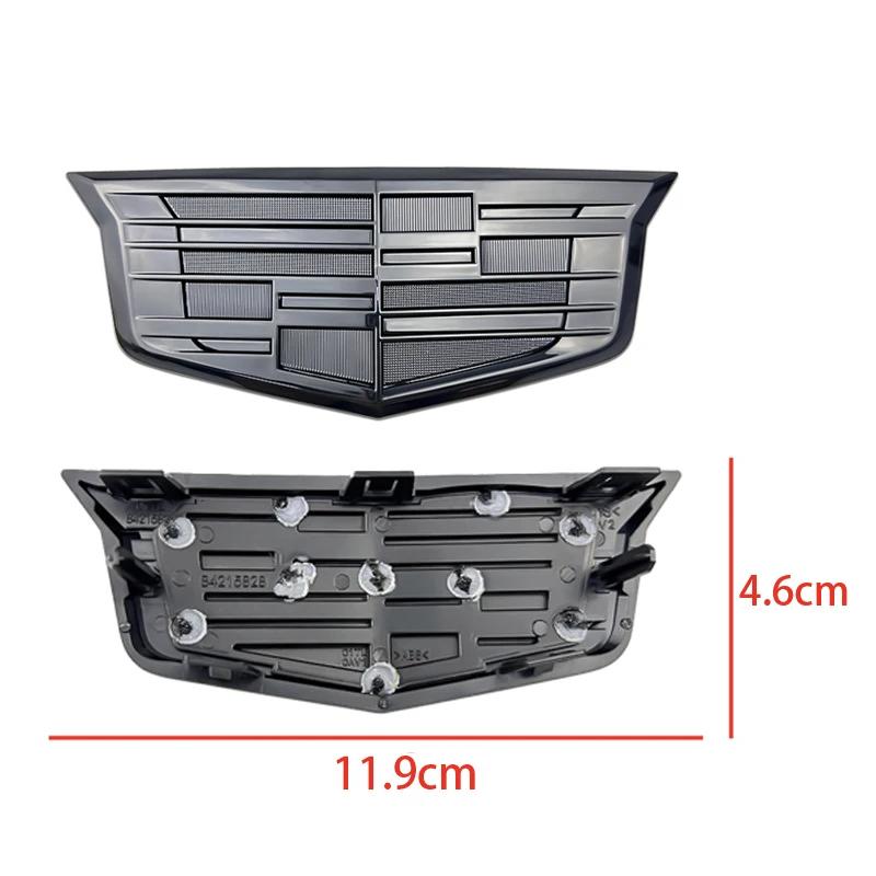 AABHW1 2Pcs For Cadillac XT6 Car Front Logo Emblem Cover Rear Trunk Badge Emblems Sticker Exterior Accessories