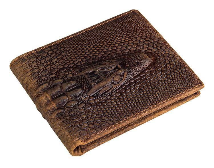 Jiamida Men’s Crazy Horse Leather Retro Cowhide Wallet – Short Dollar Clip with Multi-Card Slots