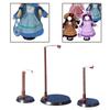 Wooden Doll Stands Display Holder Prop up Girl Dolls 20-60cm Doll Accessories with Stainless Steel Base Doll Model Support Frame