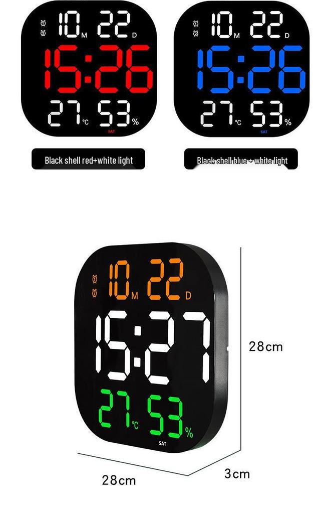 LED Acrylic Decorative Gym Wall Clock with Countdown Timer for Living Room