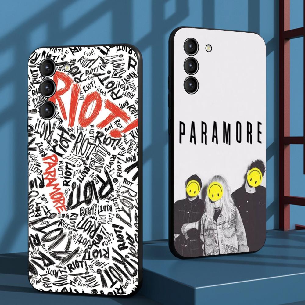 Крутой дизайн с узором группы Paramore Чехол для телефона Для Samsung Galaxy S26 S25 S24 S23 S22 S21 Plus Ultra Note20 Мягкий Черный