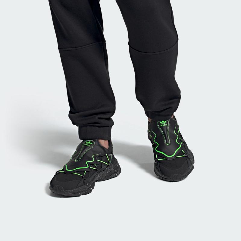 adidas Кроссовки Ozweego 'Black Solar Green' FZ1955