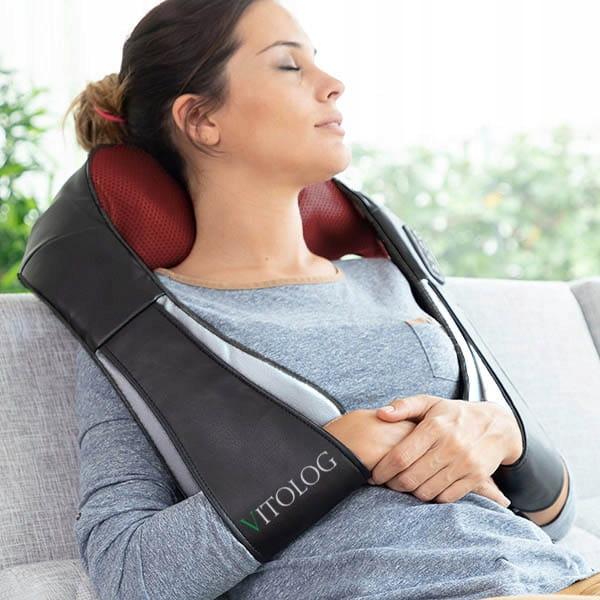 Masażer Shiatsu Mięśni Karku Szyi Pleców Do Ciała Ramion Z Funkcją Grzania