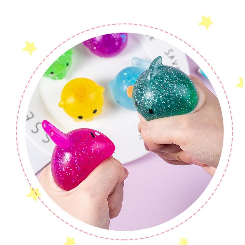 Мягкие милые забавные сенсорные антистрессовые игрушки в стиле каваи, губчатые моти, игрушки-непоседа, липкий мяч-антистресс для детей