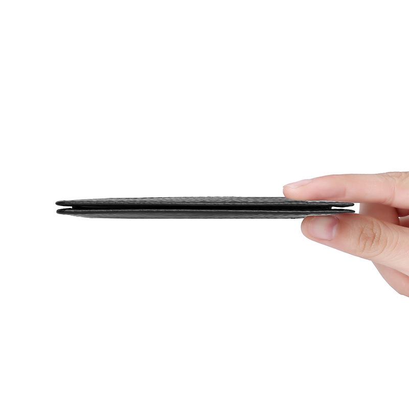 Мужской тонкий картхолдер из натуральной кожи с RFID-защитой