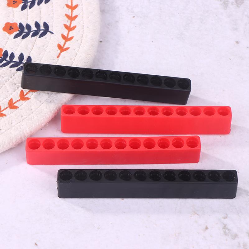 4 шт. Держатель для бит отвертки на 10/12 отверстий, мягкий резиновый органайзер, шестигранный хвостовик 1/4 дюйма, подставка-кейс для бит отвертки и сверла, электроинструмент
