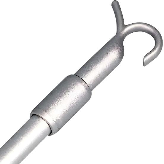 Cordless Blind Extension Pole 13"-24" Adjustable Draw Rod & Window Opener Stick for Roller Shades, Zebra Blinds - Multi-Purpose as Curtain Pull Rod