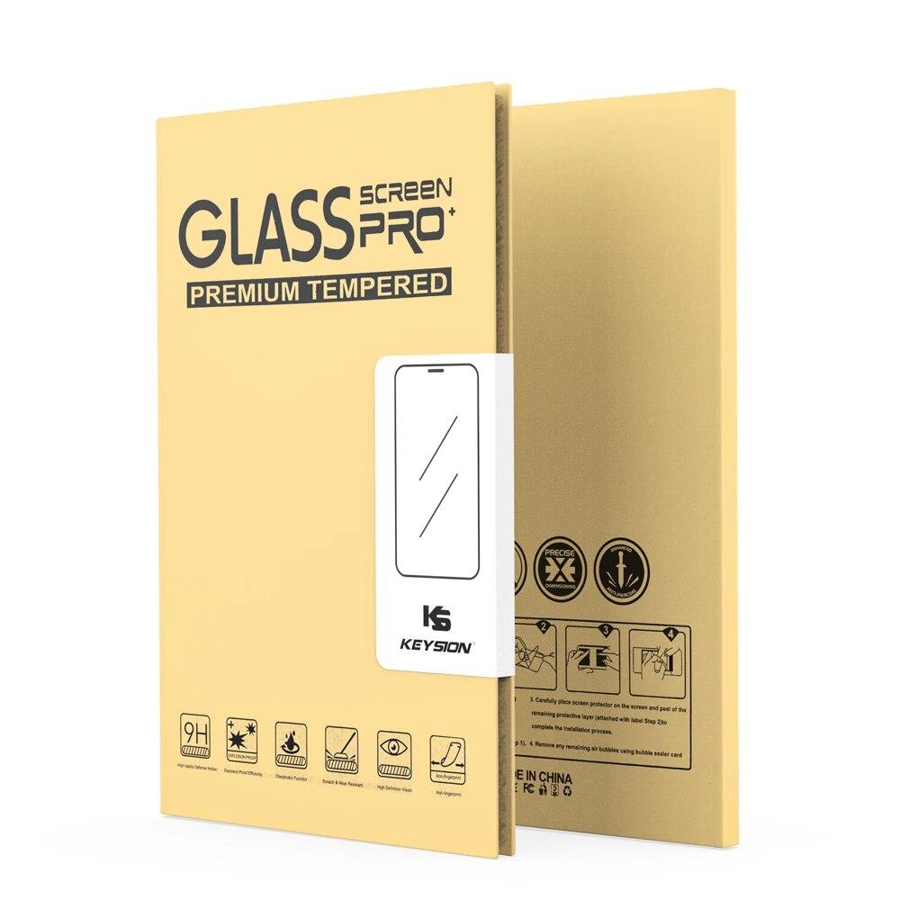 KEYSION Полное покрытие из закаленного стекла для Samsung S24 Ultra 5G S23 + Plus HD Защитная стеклянная пленка для экрана для Galaxy S22 Ultra S21 FE