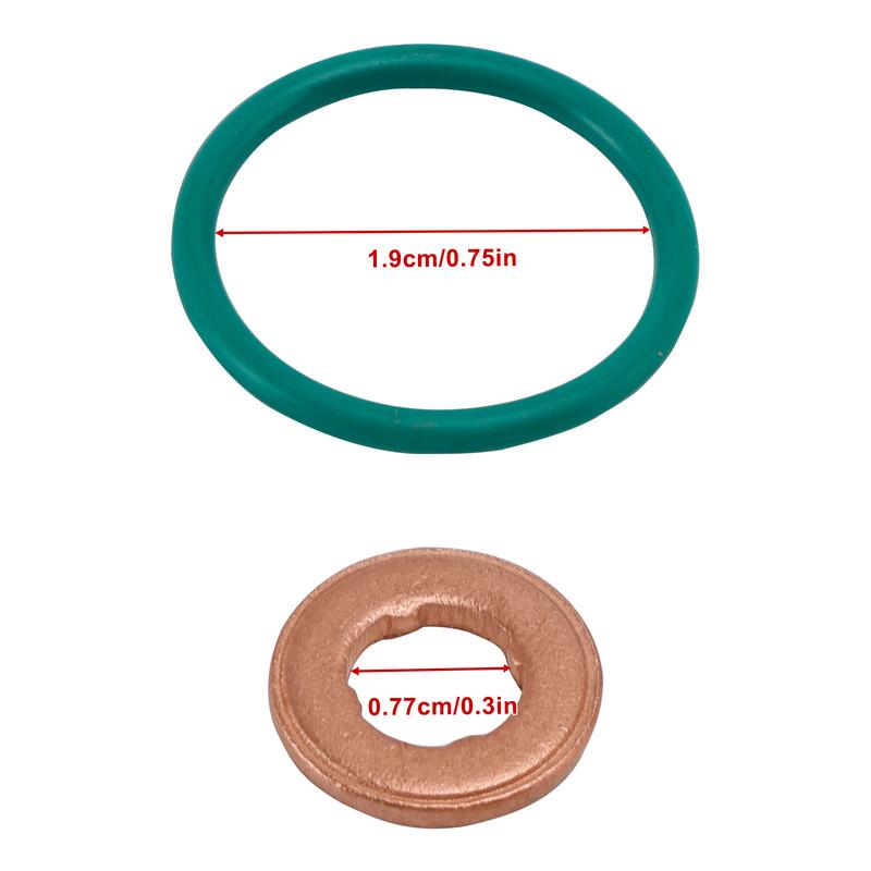 Artudatech Fuel Injector O-Ring Seal 97327722 Fit Chevy Express Fit Cadillac 94013303 Car Accessories