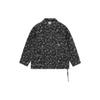 Skateboard Series Full Print Loose-Fit Washed Denim Jacket Men Outerwear Black AJDS047-4