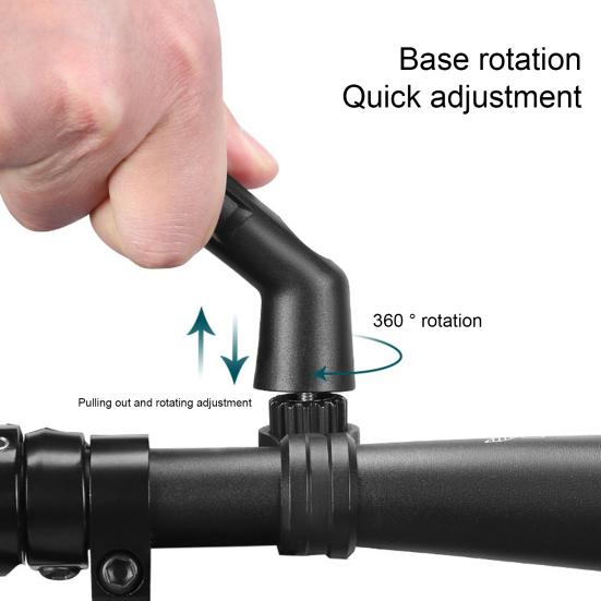 Велосипедное зеркало заднего вида, вращающееся на 360 градусов, с регулируемыми углами, выдвижной ручкой, легко устанавливается, широкий обзор, более четкое зрение, крепление на руль